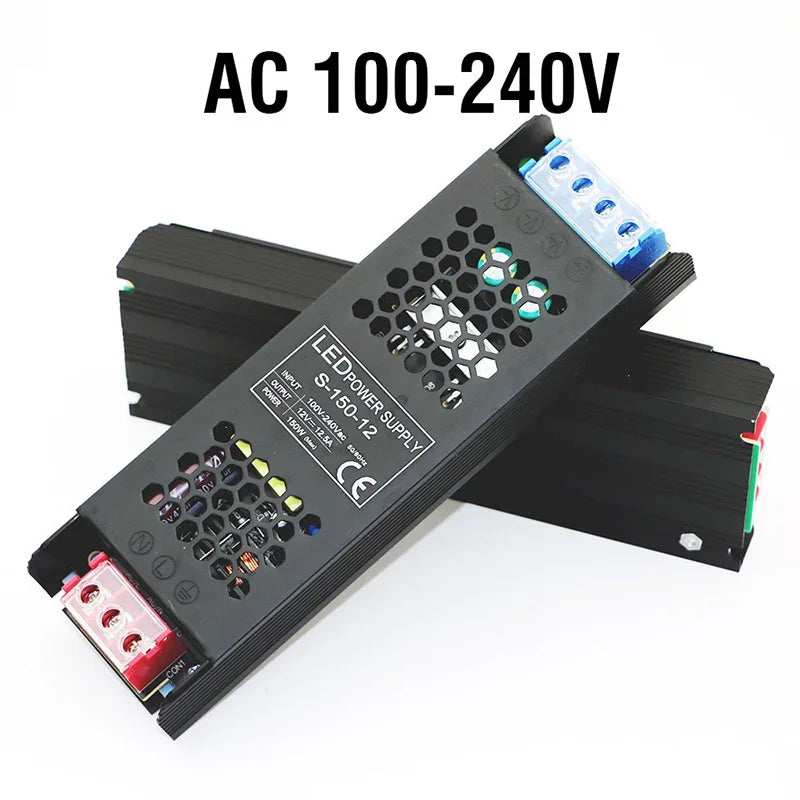LED DRIVER Constant Voltage Power Supply 60W Thin Driver For LED Strips DC 12V / 24V Lighting Transformers