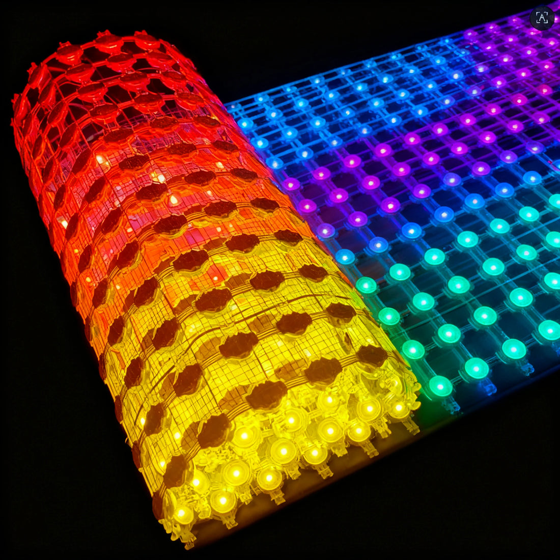 LED film  1M² P31.25 Flexible Transparent LED Grid Advertising Display Screen Outdoor Waterpoof Programmable Matrix Display