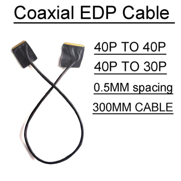 LCD PANEL CABLE LENGTH 40P-40P 40pin to 30pin coaxial EDP screen cable 4K 1080P 2k LCD screen wire 4lane 2lanes for Type-c OR DP to EDP Drive board