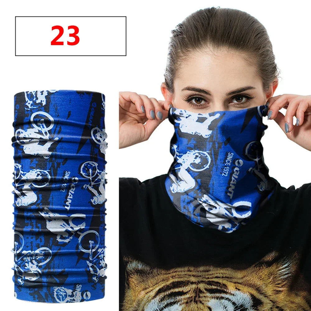 Polyester Sacrf Fashion Men Women Head Face Neck Sunshade Collar Gaiter Tube Bandana Scarf  Sports Headwear Scarf Dustproof Outdoor Fishing
